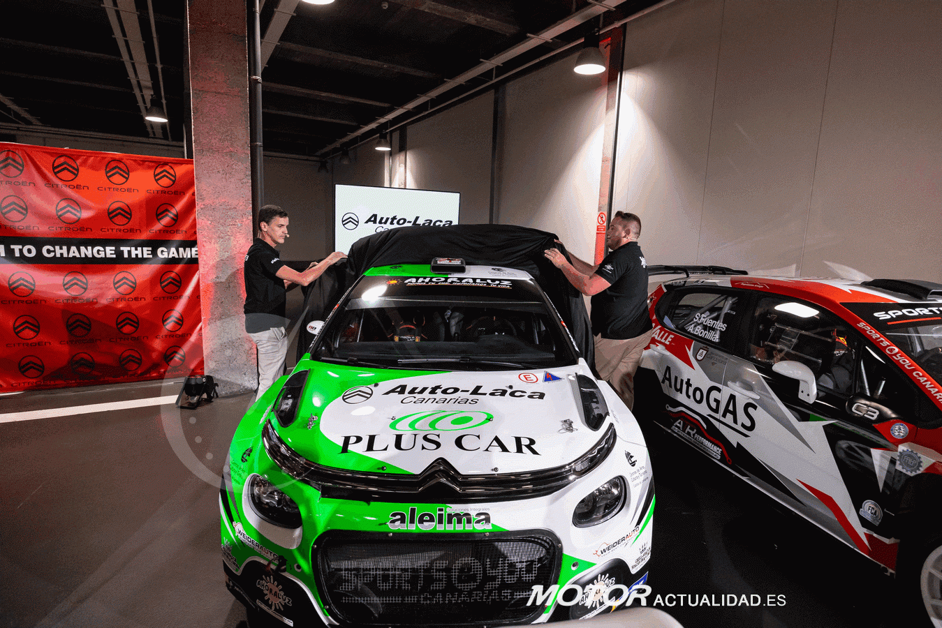 Diego Ruiloba, Miguel Suárez, Yeray Lemes, Sergio Fuentes, con Citroën ...