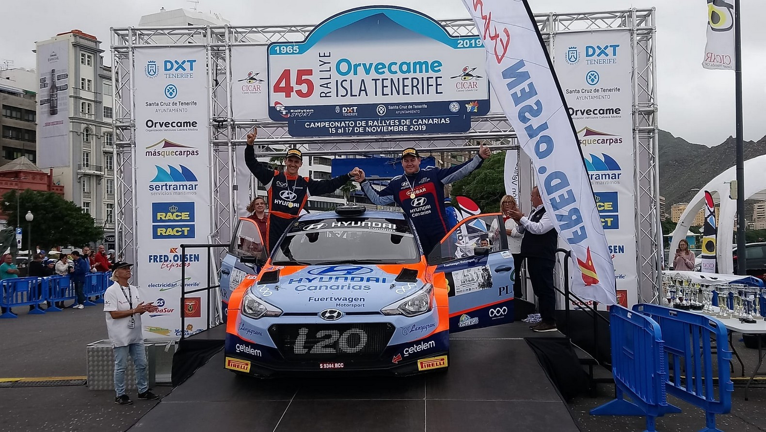 Yeray Lemes podio Rally Isla Tenerife