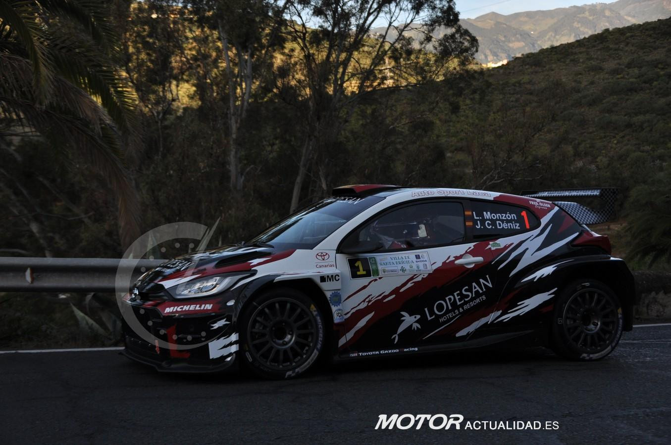 Luis Monzón-José Carlos Déniz con Toyota GR Yaris Rally2.