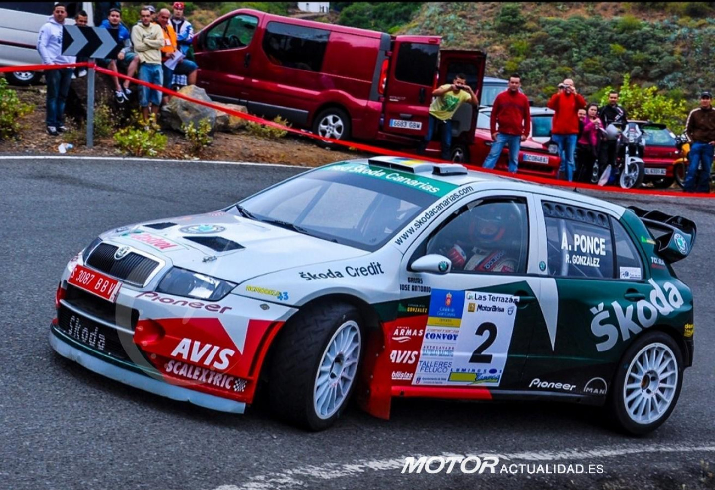 Toñi Ponce.Skoda WRC.Los Picos