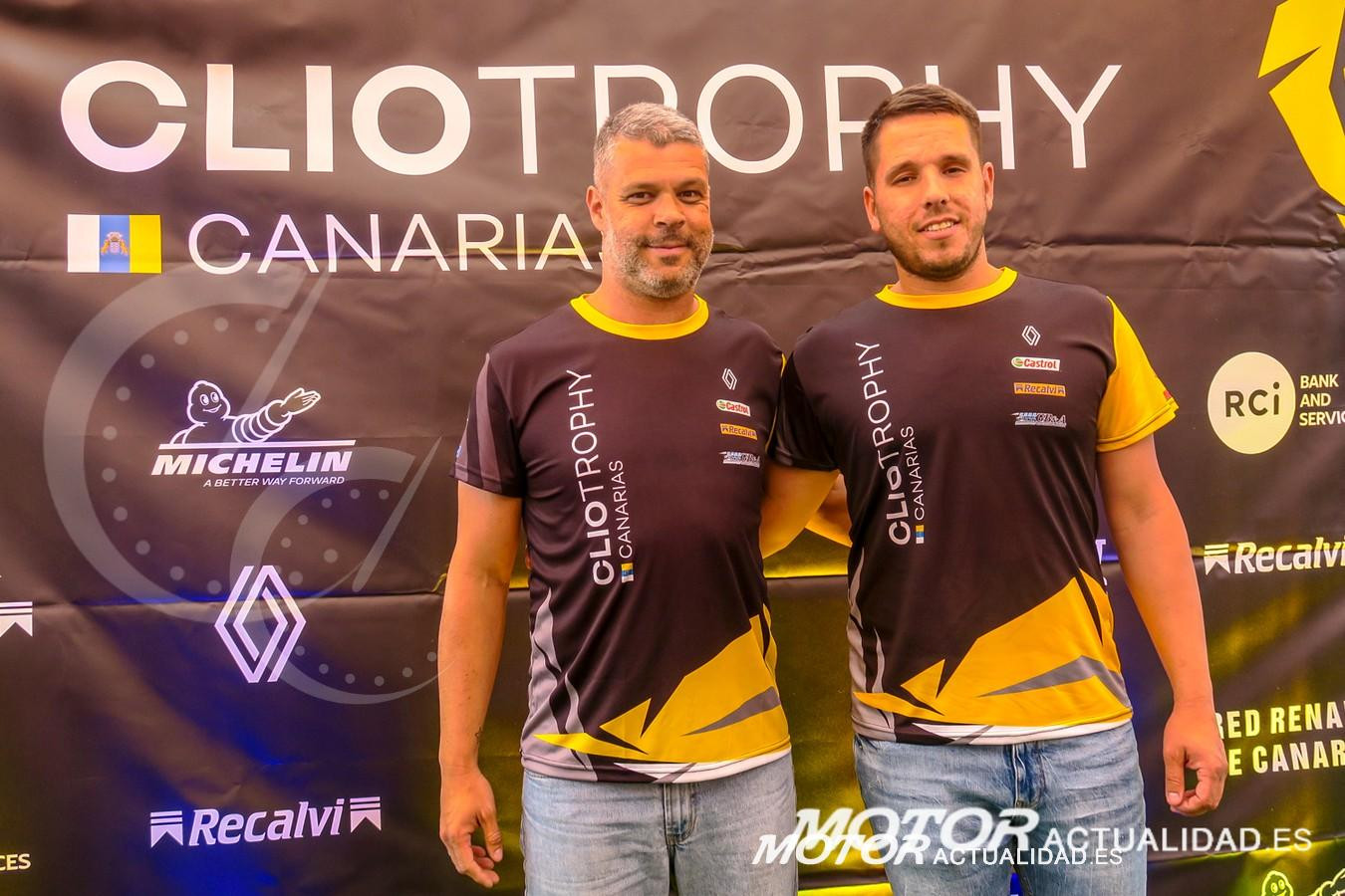 Alejandro Martín y Dani Rosario.Clio Trophy Canarias