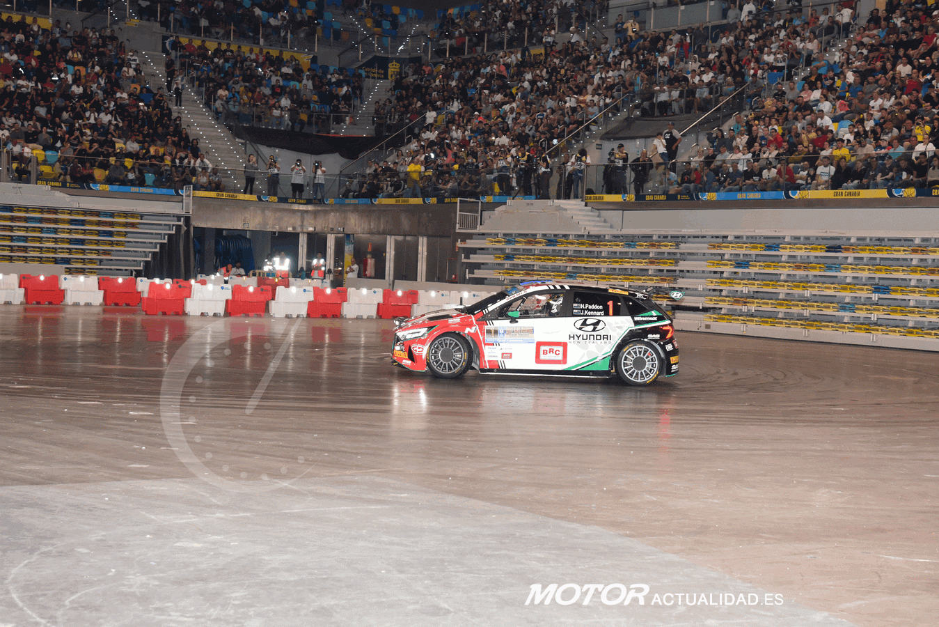 Paddon en el interior del GC Arena