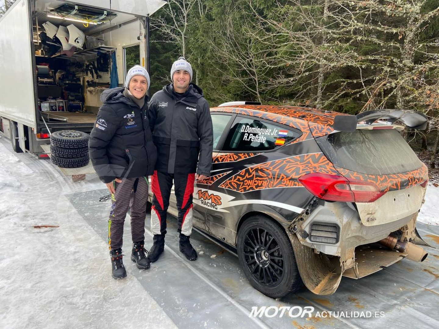 Rogelio Peñate y Diego Domínguez.Estonia WRC