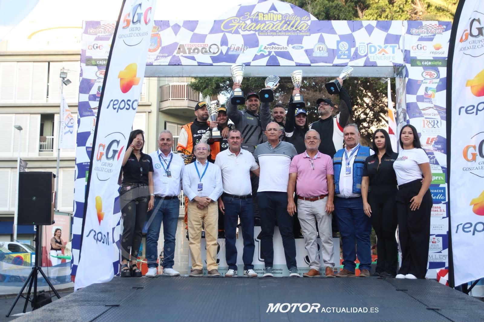 Podio Rally Granadilla