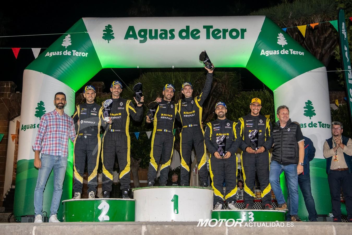 Renault Clio trophy Canarias.podio teror