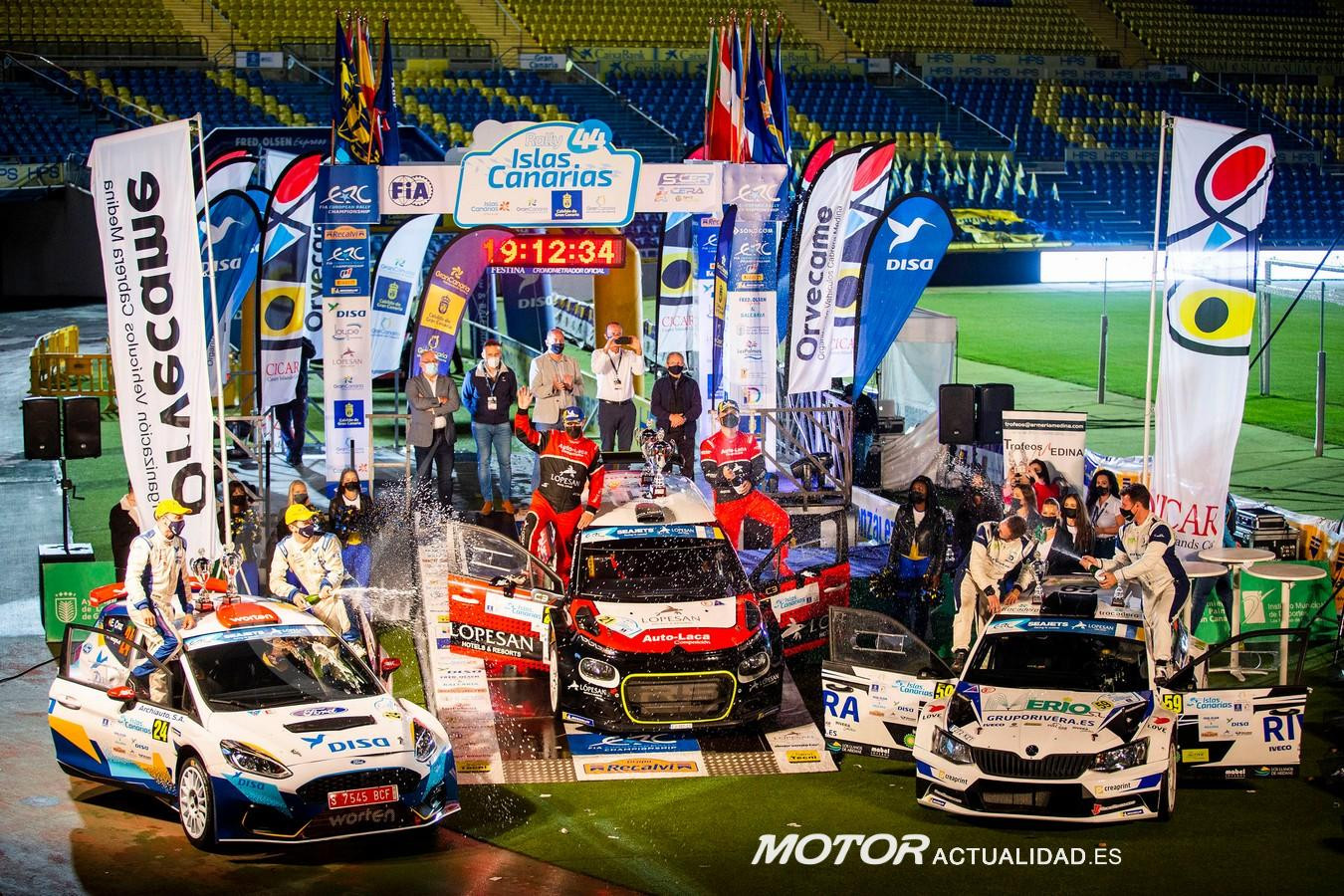 Rally Islas Canarias.podio final 2020