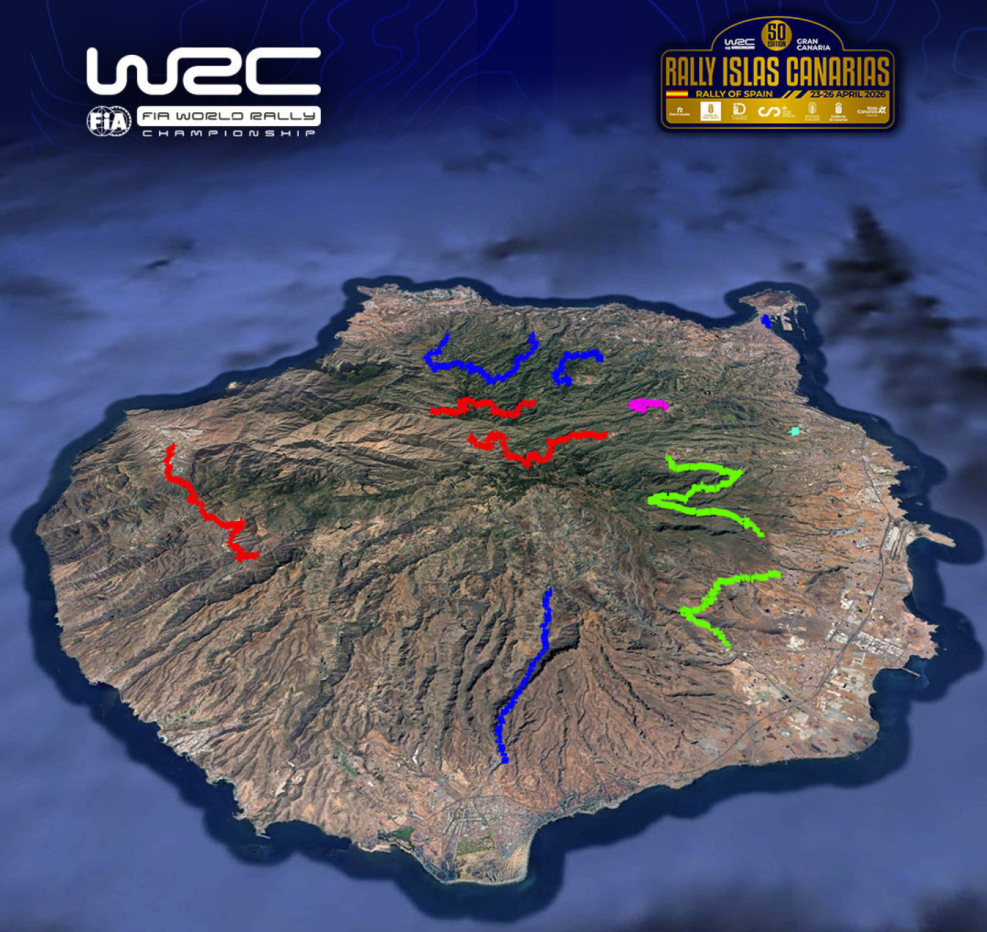 Rally Islas Canarias-WRc.mapa tramos